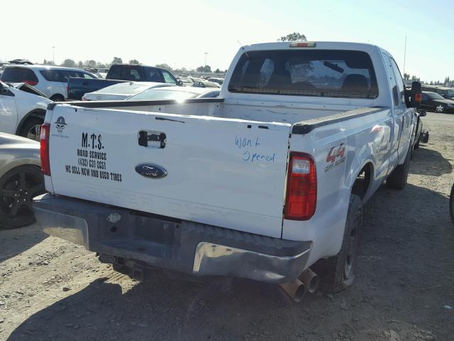 1FTSX21R98EB13909 - 2008 FORD F250 SUPER WHITE photo 4