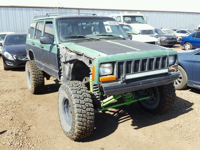 1J4FF68S2XL557657 - 1999 JEEP CHEROKEE S GREEN photo 1