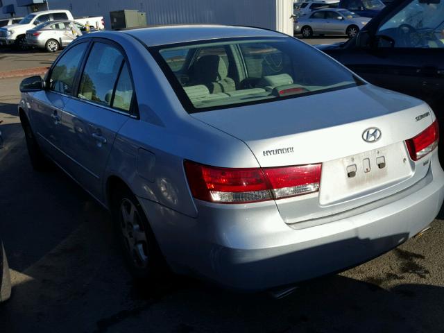 5NPEU46F67H162838 - 2007 HYUNDAI SONATA SE SILVER photo 3