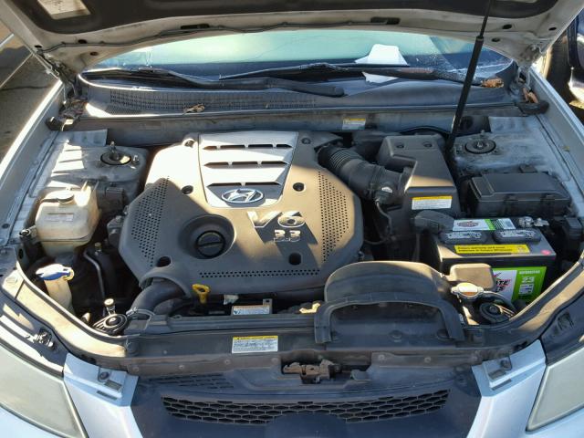 5NPEU46F67H162838 - 2007 HYUNDAI SONATA SE SILVER photo 7