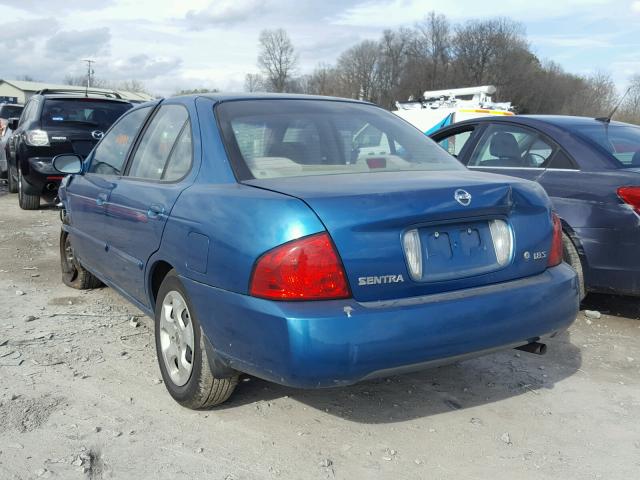 3N1CB51D24L870981 - 2004 NISSAN SENTRA 1.8 BLUE photo 3