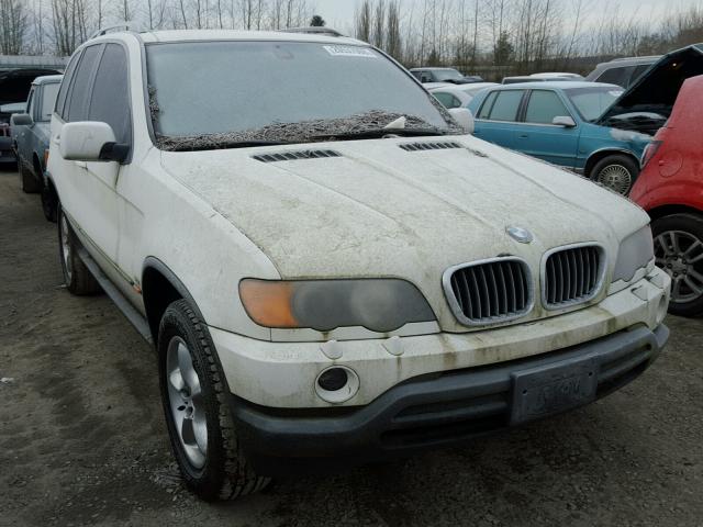 5UXFA53542LP32918 - 2002 BMW X5 3.0I WHITE photo 1