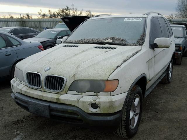 5UXFA53542LP32918 - 2002 BMW X5 3.0I WHITE photo 2