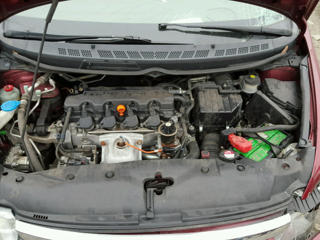 1HGFA168X8L022299 - 2008 HONDA CIVIC EX ბურგუნდია ფოტო 7