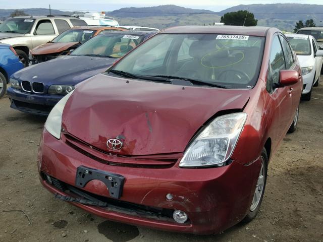 JTDKB20U953054856 - 2005 TOYOTA PRIUS BURGUNDY photo 2