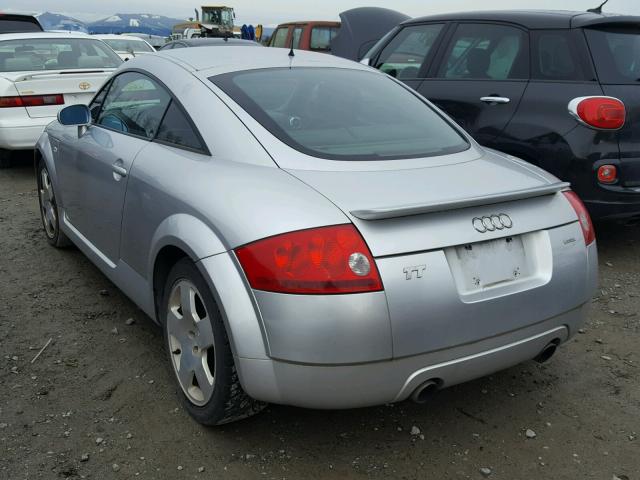 TRUWT28N411016426 - 2001 AUDI TT QUATTRO SILVER photo 3