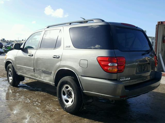 5TDZT34A83S171633 - 2003 TOYOTA SEQUOIA SR GRAY photo 3