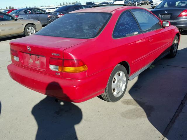 1HGEJ8146WL094638 - 1998 HONDA CIVIC EX RED photo 4