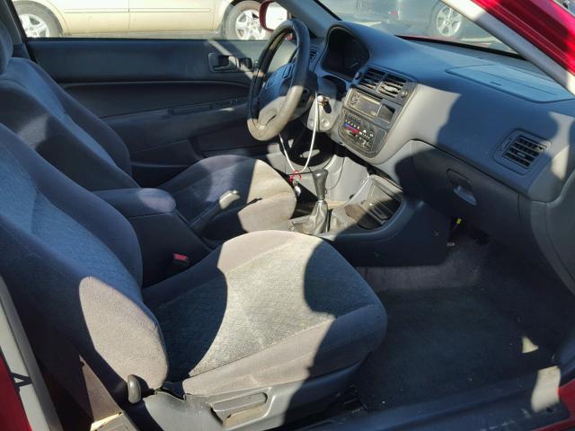 1HGEJ8146WL094638 - 1998 HONDA CIVIC EX RED photo 5