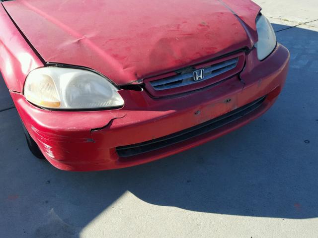 1HGEJ8146WL094638 - 1998 HONDA CIVIC EX RED photo 9