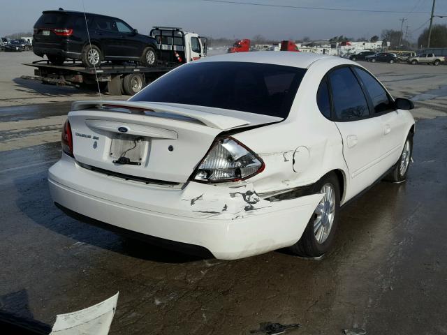 1FAFP53264A207496 - 2004 FORD TAURUS SE WHITE photo 4