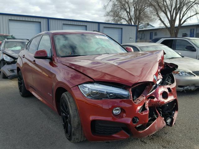 5UXKU2C37H0U29483 - 2017 BMW X6 XDRIVE3 RED photo 1