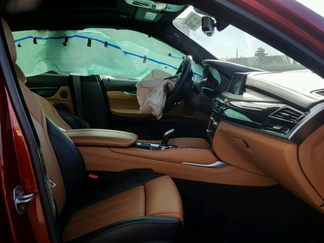 5UXKU2C37H0U29483 - 2017 BMW X6 XDRIVE3 RED photo 5