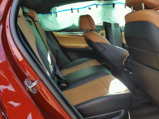 5UXKU2C37H0U29483 - 2017 BMW X6 XDRIVE3 RED photo 6