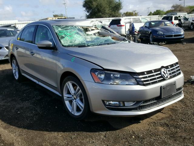 1VWBN7A35EC109729 - 2014 VOLKSWAGEN PASSAT SE SILVER photo 1