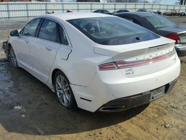 3LN6L2J91ER819127 - 2014 LINCOLN MKZ WHITE photo 3