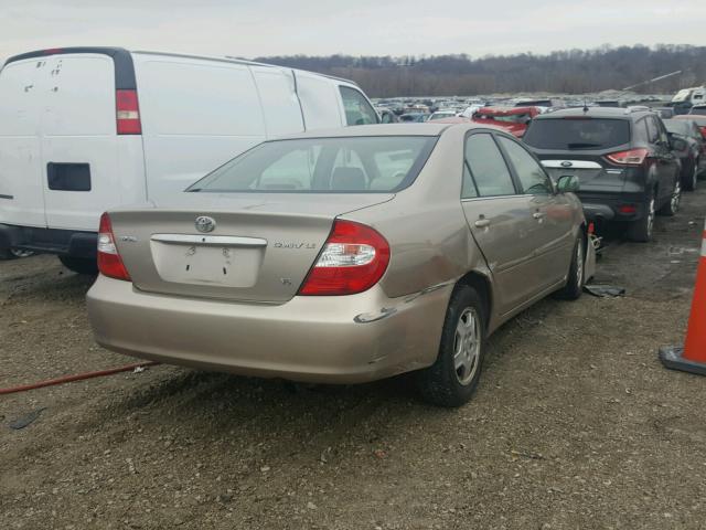 4T1BF32K43U543481 - 2003 TOYOTA CAMRY LE TAN photo 4