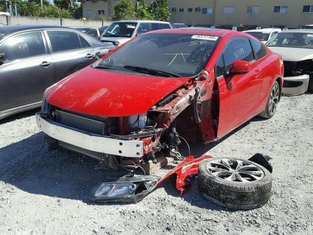 2HGFG4A54DH702803 - 2013 HONDA CIVIC SI RED photo 2