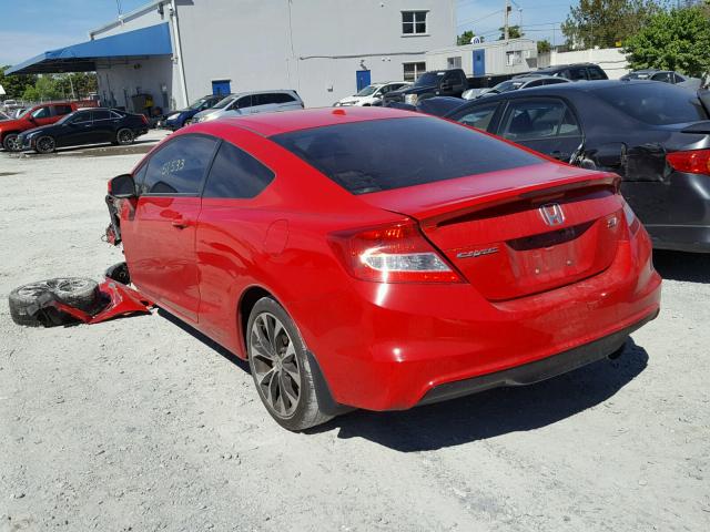 2HGFG4A54DH702803 - 2013 HONDA CIVIC SI RED photo 3