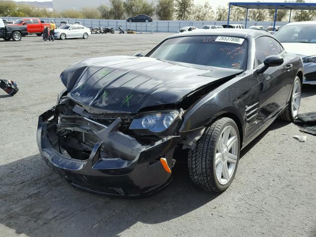 1C3AN59L35X032461 - 2005 CHRYSLER CROSSFIRE BLACK photo 2