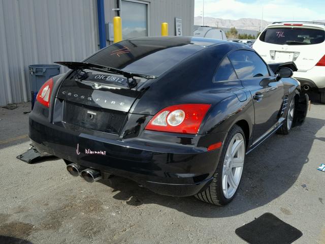 1C3AN59L35X032461 - 2005 CHRYSLER CROSSFIRE BLACK photo 4