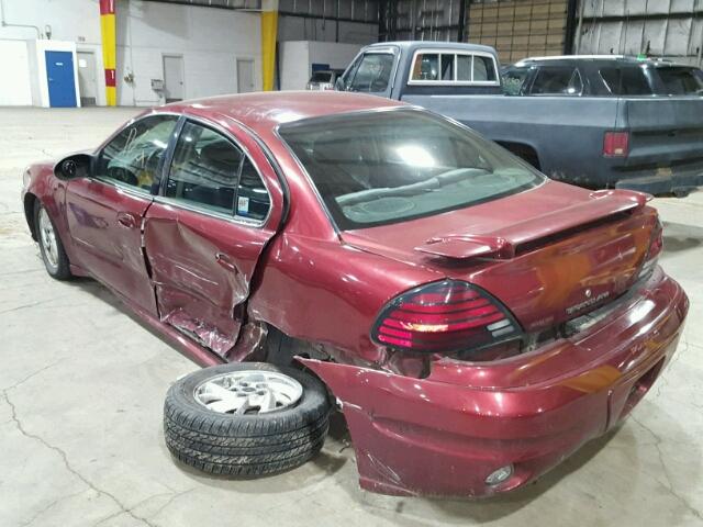 1G2NF52E03M641371 - 2003 PONTIAC GRAND AM S Qırmızı foto 3
