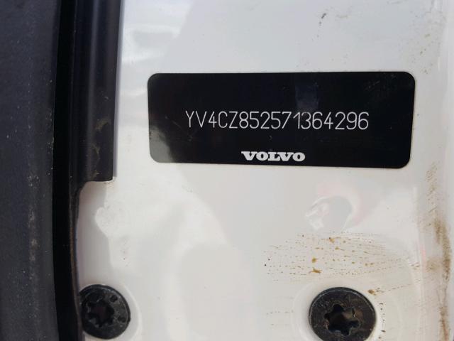 YV4CZ852571364296 - 2007 VOLVO XC90 V8 WHITE photo 10