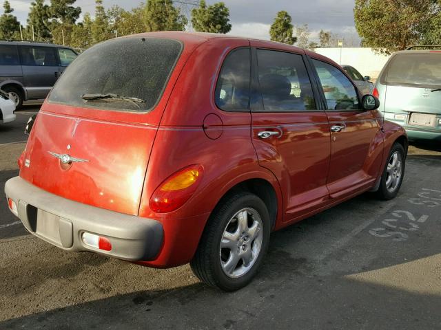 3C8FY4BB21T588642 - 2001 CHRYSLER PT CRUISER RED photo 4