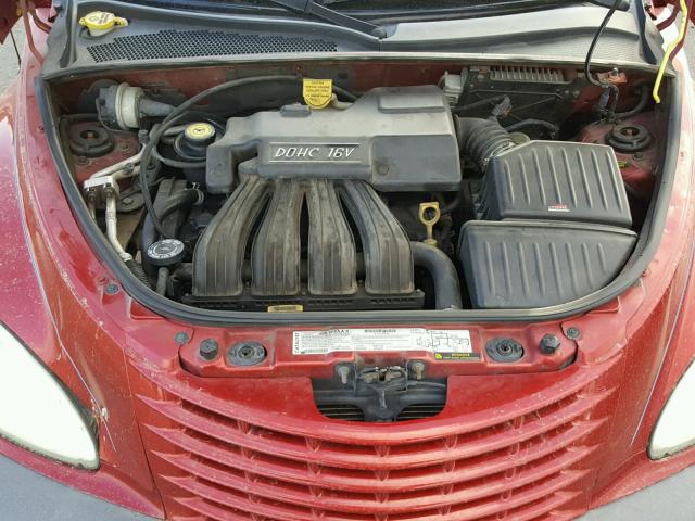 3C8FY4BB21T588642 - 2001 CHRYSLER PT CRUISER RED photo 7