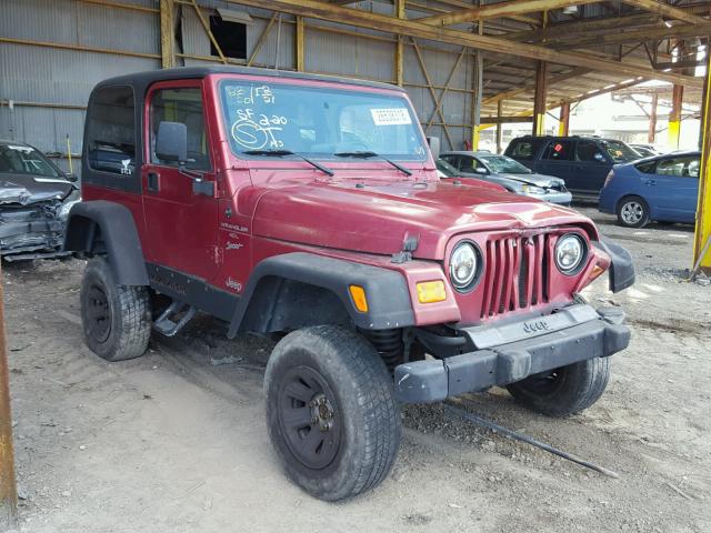 1J4FY19S1XP401176 - 1999 JEEP WRANGLER / RED photo 1