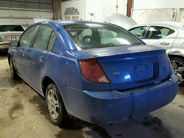 1G8AJ52F34Z113095 - 2004 SATURN ION LEVEL 蓝色 照片 3