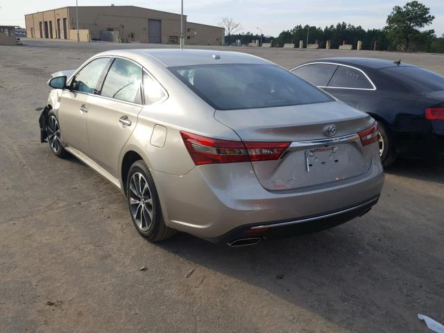 4T1BK1EB4JU276237 - 2018 TOYOTA AVALON XLE TAN photo 3