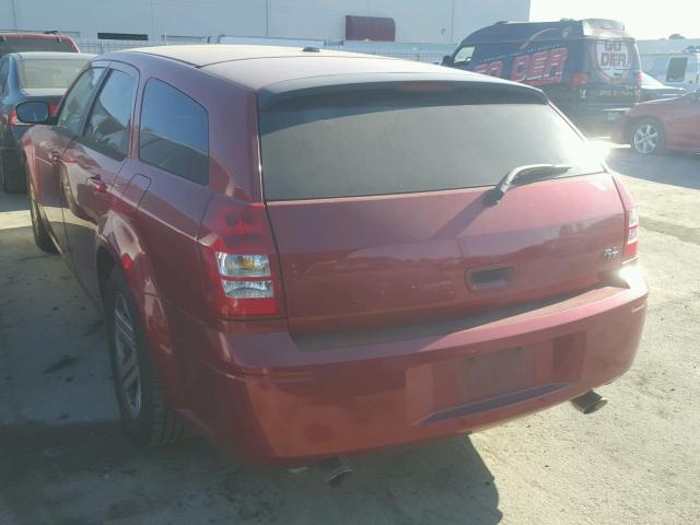 2D8GV57286H280213 - 2006 DODGE MAGNUM R/T RED photo 3