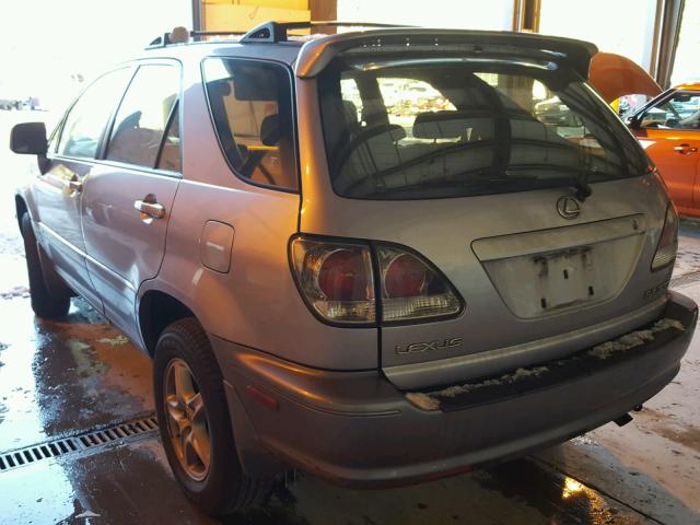 JTJGF10U220120484 - 2002 LEXUS RX 300 BLUE photo 3