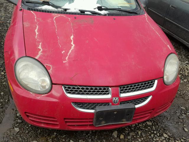 1B3ES26C93D137403 - 2003 DODGE NEON SE RED photo 9