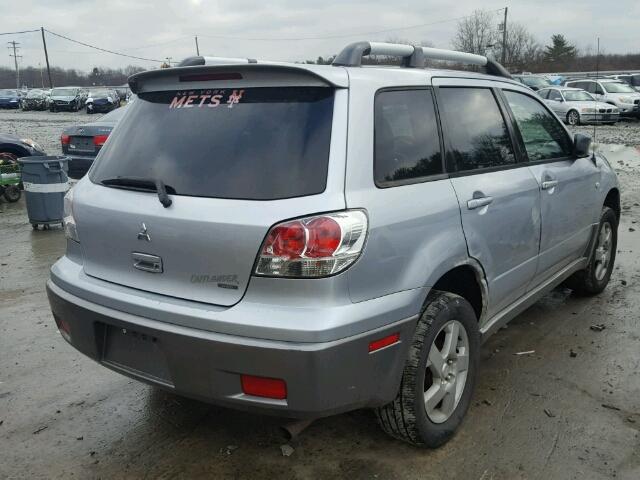 JA4LZ41F84U052353 - 2004 MITSUBISHI OUTLANDER SILVER photo 4