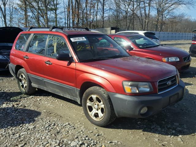 JF1SG63605H709758 - 2005 SUBARU FORESTER 2 RED photo 1