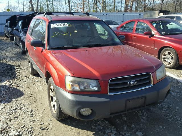 JF1SG63605H709758 - 2005 SUBARU FORESTER 2 RED photo 9