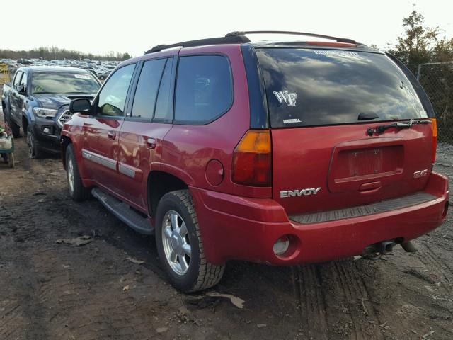 1GKDT13S342405666 - 2004 GMC ENVOY RED photo 3