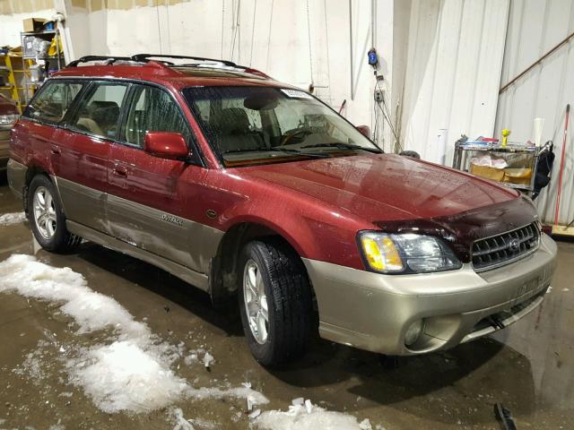 4S3BH806047614399 - 2004 SUBARU LEGACY OUT BURGUNDY photo 1