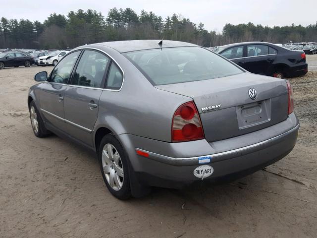 WVWAD63B25P028258 - 2005 VOLKSWAGEN PASSAT GLS GRAY photo 3