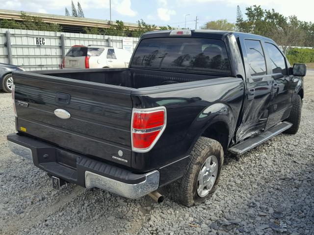 1FTEW1CM6BFD03390 - 2011 FORD F150 SUPER BLACK photo 4