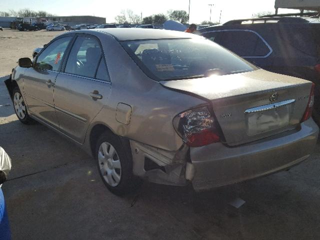 4T1BE32K24U275762 - 2004 TOYOTA CAMRY LE BEIGE photo 3