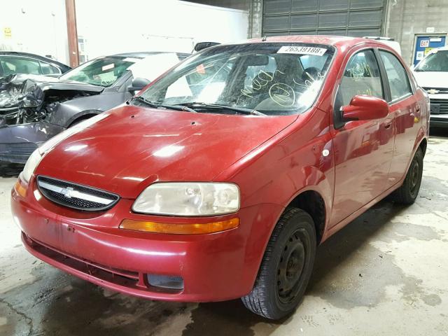 KL1TD56616B634190 - 2006 CHEVROLET AVEO BASE Kırmızı fotoğraf 2