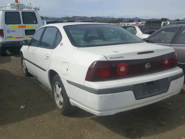 2G1WF52EX39210185 - 2003 CHEVROLET IMPALA WHITE photo 3