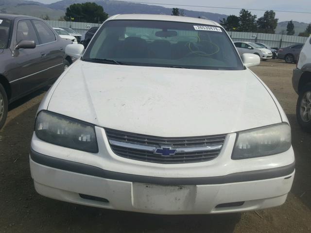 2G1WF52EX39210185 - 2003 CHEVROLET IMPALA WHITE photo 9