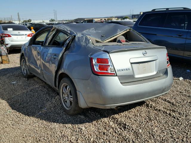 3N1AB61E58L609050 - 2008 NISSAN SENTRA 2.0 GRAY photo 3