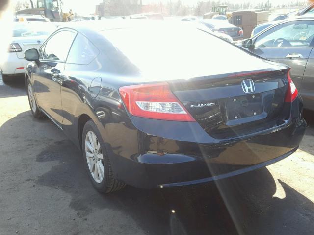2HGFG3B80CH521456 - 2012 HONDA CIVIC EX შავი ფოტო 3
