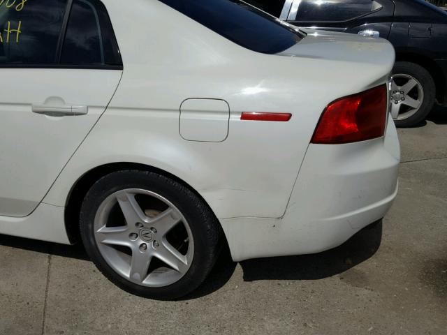 19UUA66296A016700 - 2006 ACURA 3.2TL WHITE photo 9