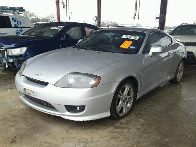 KMHHN65F86U227552 - 2006 HYUNDAI TIBURON GT SILVER photo 2